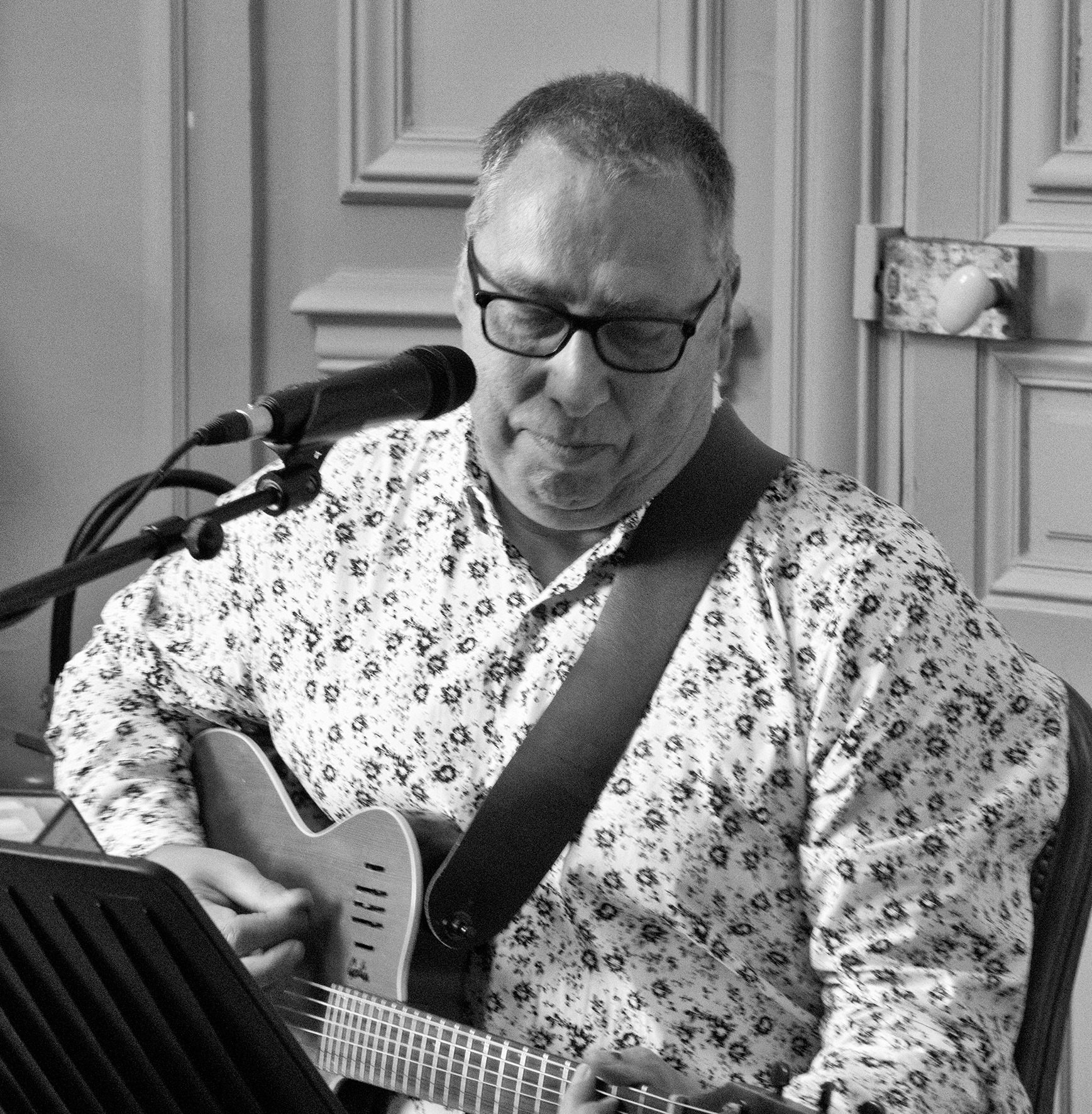 Jack performing guitar